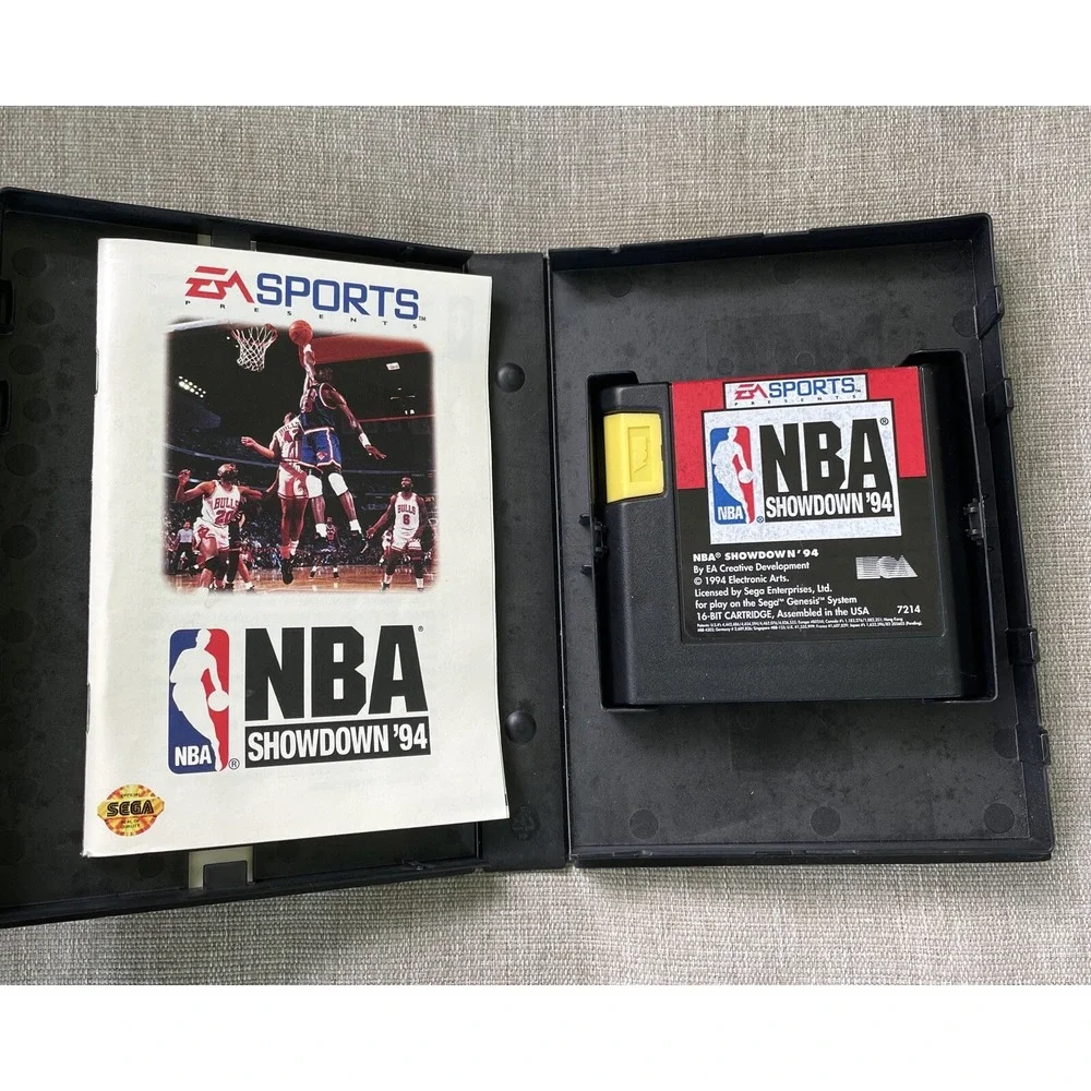 NBA Showdown '94 (Sega Genesis, 1994) Complete. Tested.